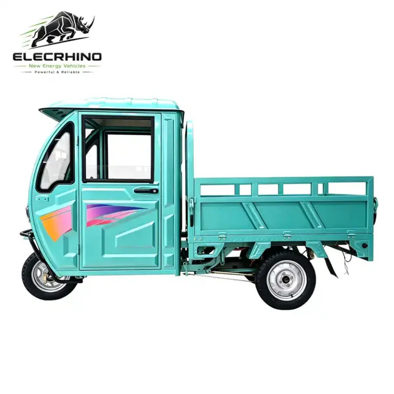 Enclosed Cabin High Side Rail Electric Tricycle-ZY4101-1.5m (3)