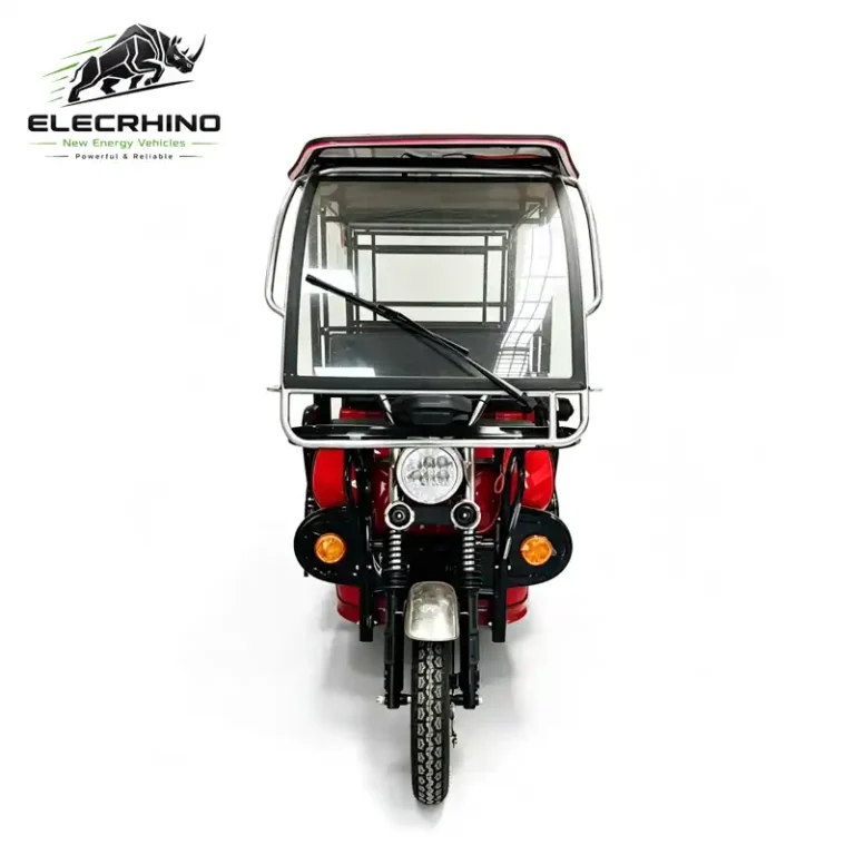 Open Body Electric Passenger Rickshaw Three-Wheeler Tricycle With Windshield Roof -ZY2101 (1)