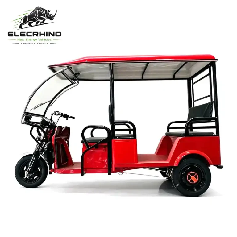 Open Body Electric Passenger Rickshaw Three-Wheeler Tricycle With Windshield Roof -ZY2101 (2)
