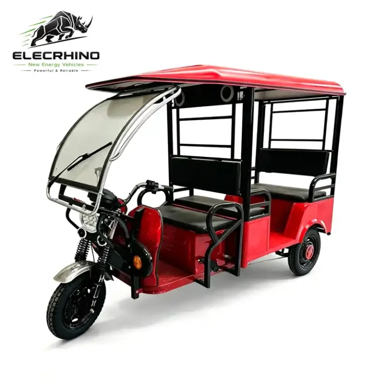 Open Body Electric Passenger Rickshaw Three-Wheeler Tricycle With Windshield Roof -ZY2101 (5)